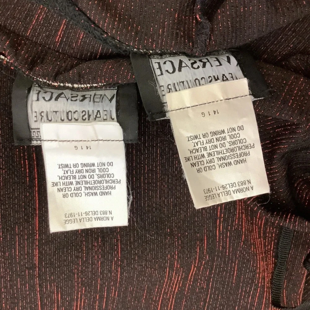Versace - Versace Jeans Couture Women's Pantsuit Size M Black/Red $1127 - Picture 15 of 16